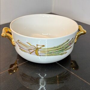 Royal Worcester Evesham Gold Round Casserole Dish/Hops/Wheat/Asparagus/Shape 28